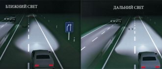 Rules for using headlights
