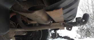Installed towbar